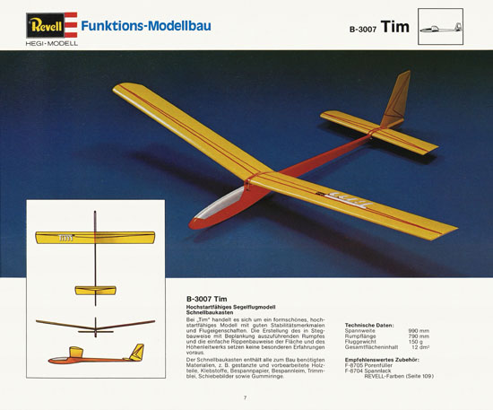 Revell Katalog Funktionsmodellbau 1978-1979