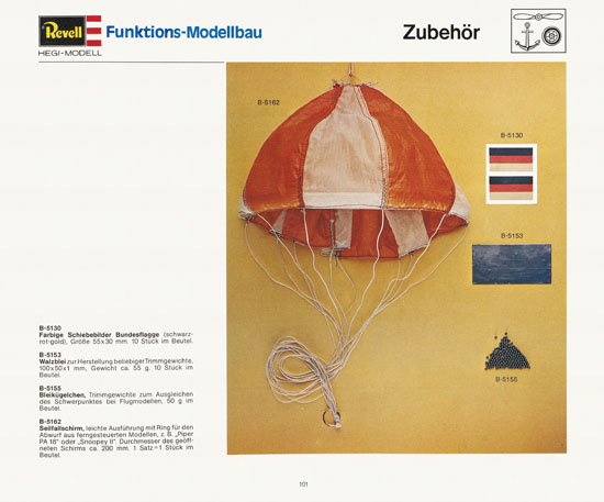 Revell Katalog Funktionsmodellbau 1978-1979