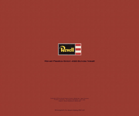 Revell Katalog Funktionsmodellbau 1978-1979