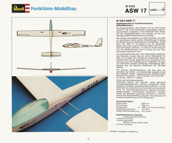 Revell Katalog Funktionsmodellbau 1978-1979