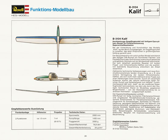 Revell Katalog Funktionsmodellbau 1978-1979