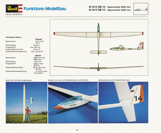 Revell Katalog Funktionsmodellbau 1978-1979