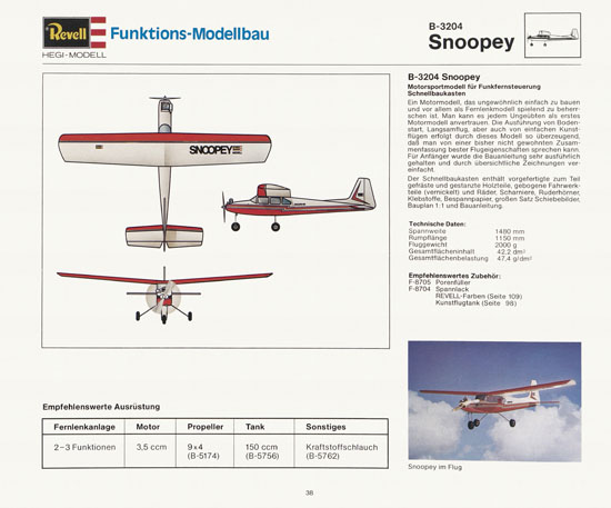 Revell Katalog Funktionsmodellbau 1978-1979