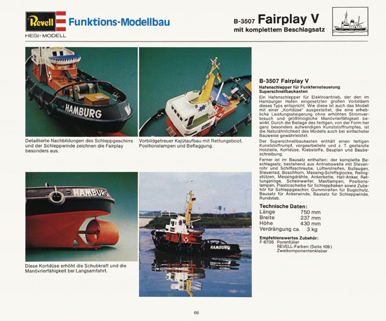 Revell Katalog Funktionsmodellbau 1978-1979