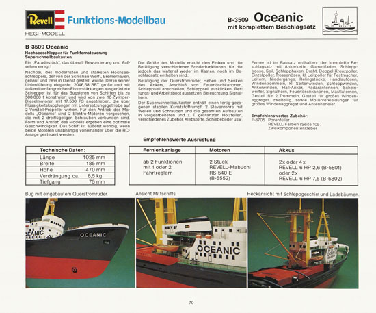 Revell Katalog Funktionsmodellbau 1978-1979