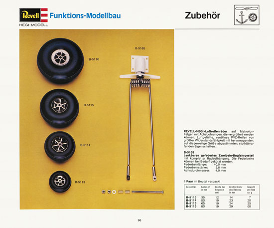 Revell Katalog Funktionsmodellbau 1978-1979