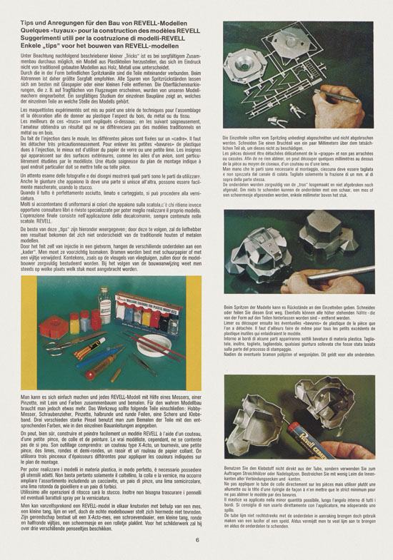 Seite 6 Revell Hobby Katalog 1975