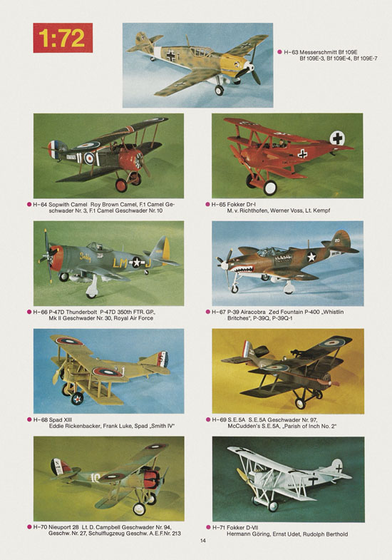 Seite 14 Revell Hobby Katalog 1975