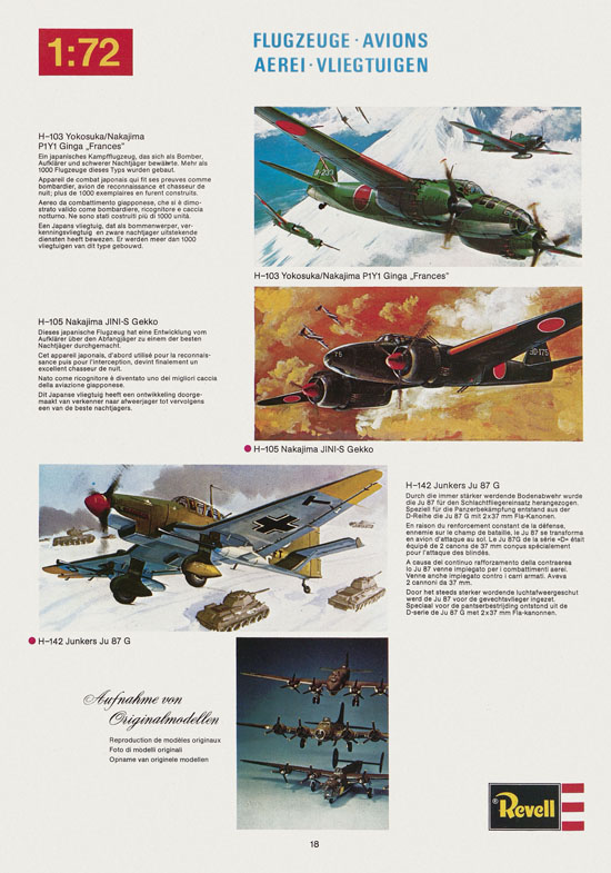 Seite 18 Revell Hobby Katalog 1975