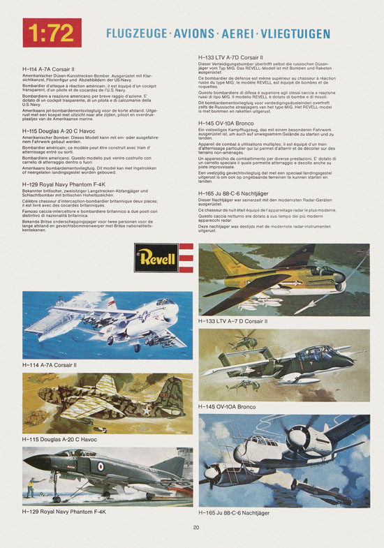 Seite 20 Revell Hobby Katalog 1975