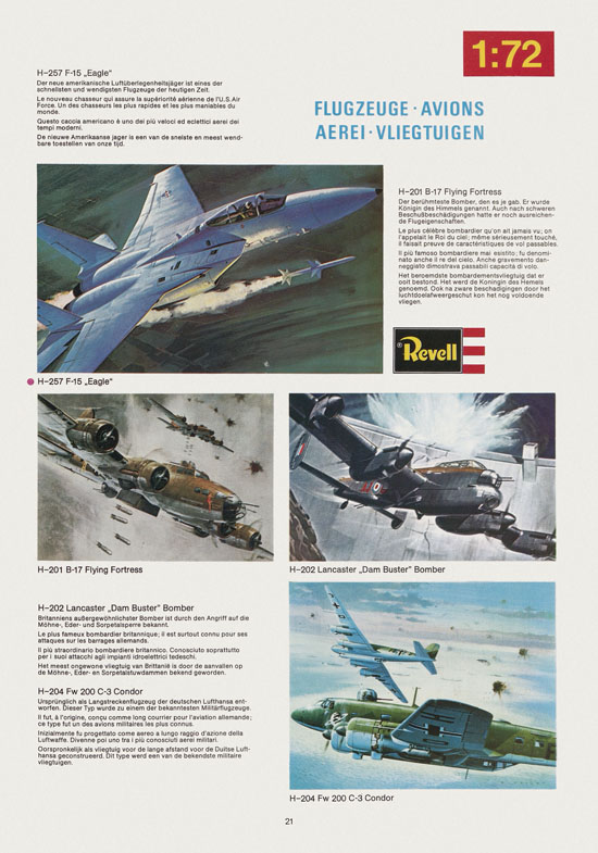 Seite 21 Revell Hobby Katalog 1975