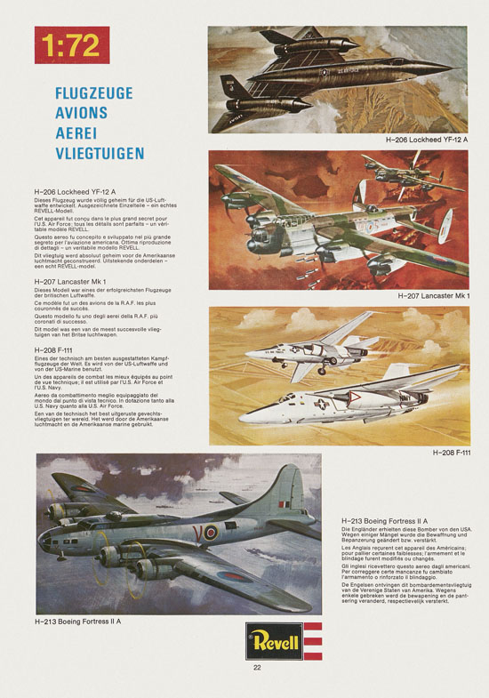 Revell Hobby Katalog 1975