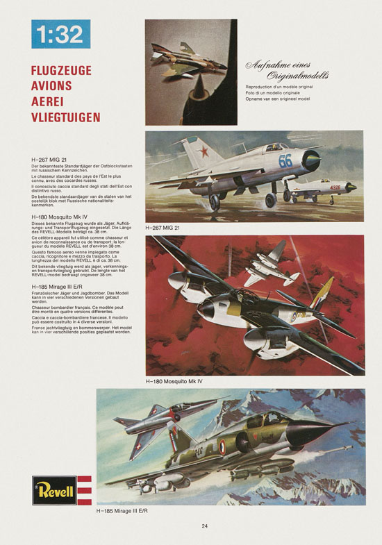 Seite 24 Revell Hobby Katalog 1975