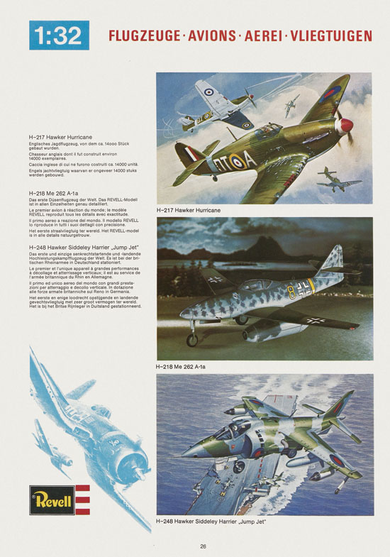 Revell Hobby Katalog 1975