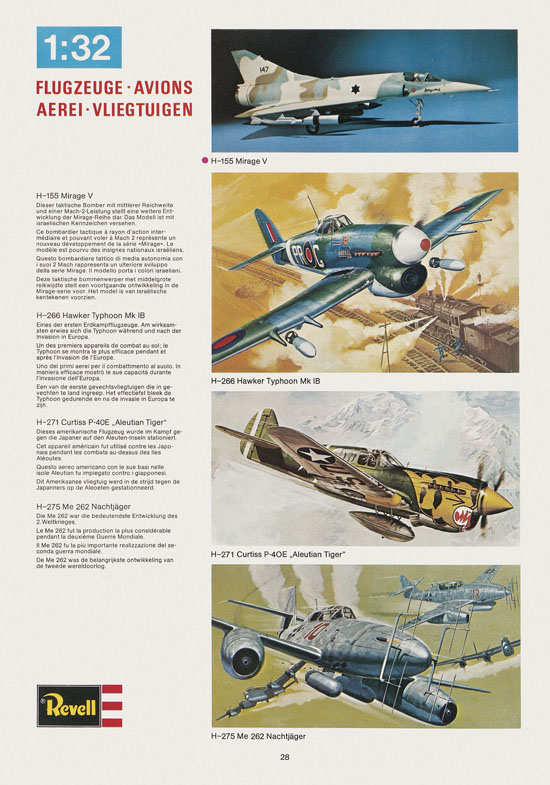 Revell Hobby Katalog 1975