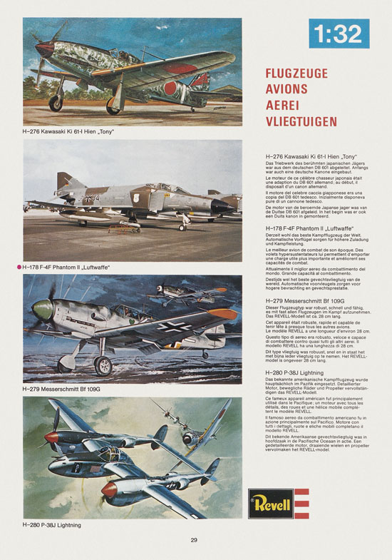 Seite 29 Revell Hobby Katalog 1975