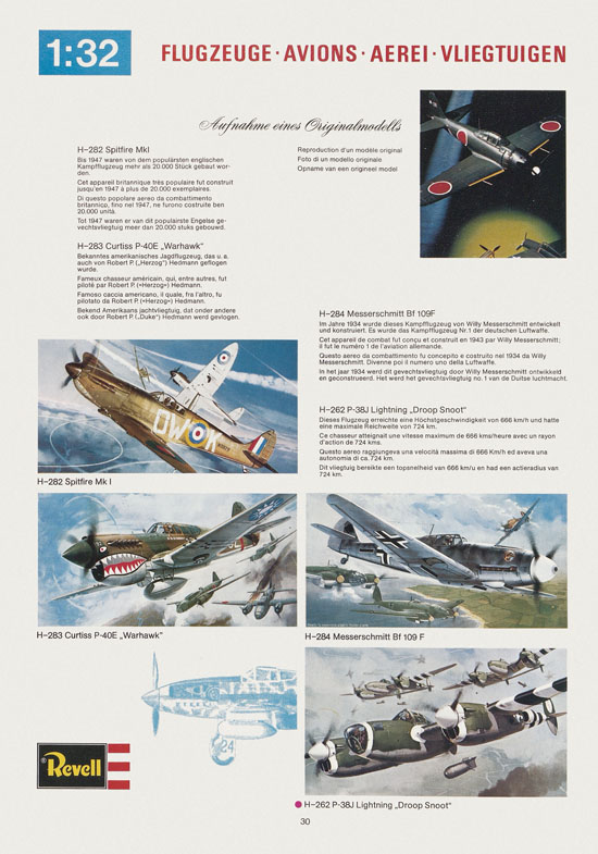 Seite 30 Revell Hobby Katalog 1975
