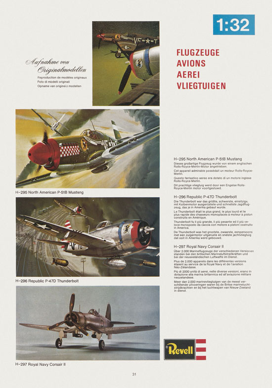 Seite 31 Revell Hobby Katalog 1975