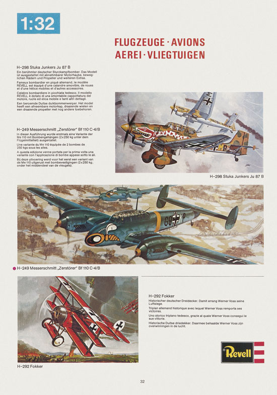 Seite 32 Revell Hobby Katalog 1975