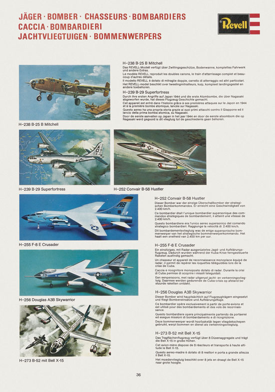 Seite 36 Revell Hobby Katalog 1975