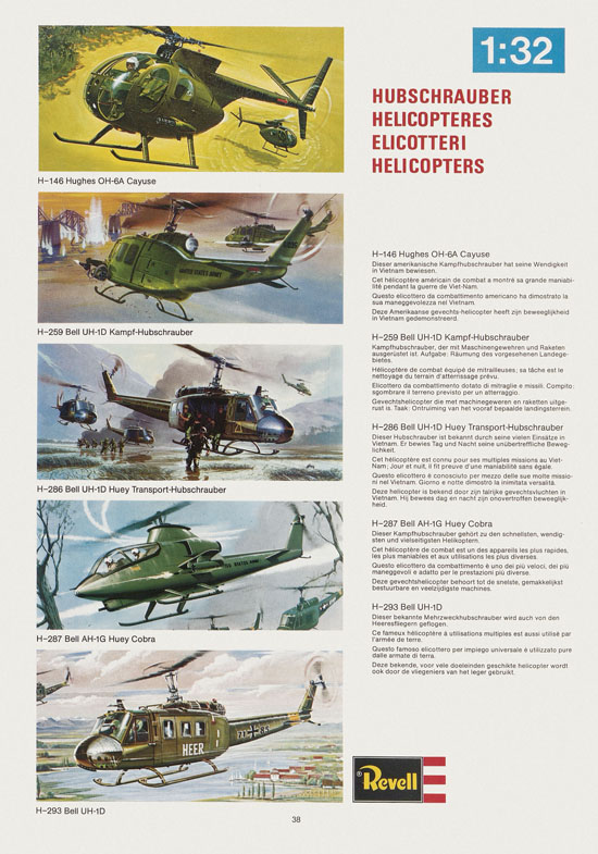 Seite 38 Revell Hobby Katalog 1975