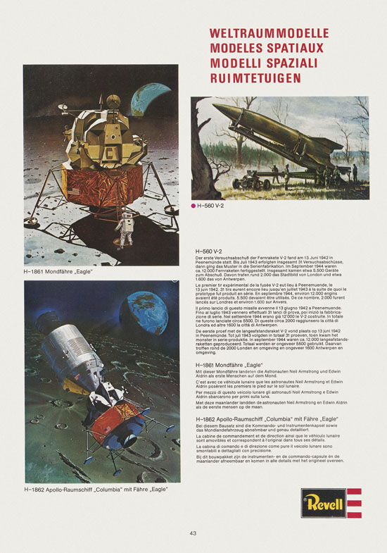 Seite 43 Revell Hobby Katalog 1975