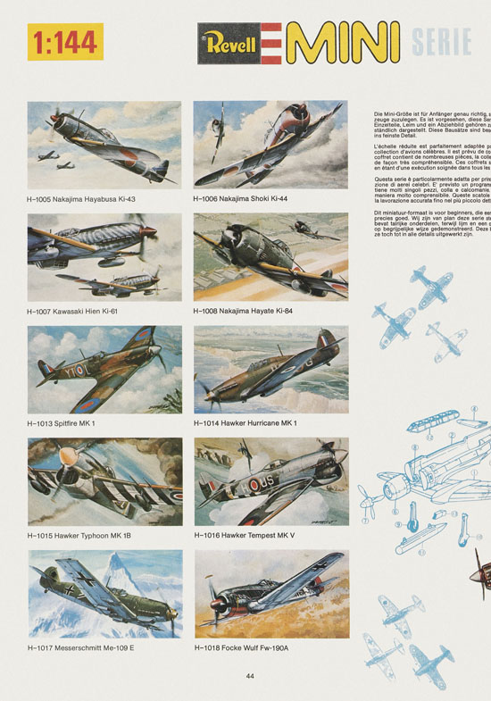 Seite 44 Revell Hobby Katalog 1975