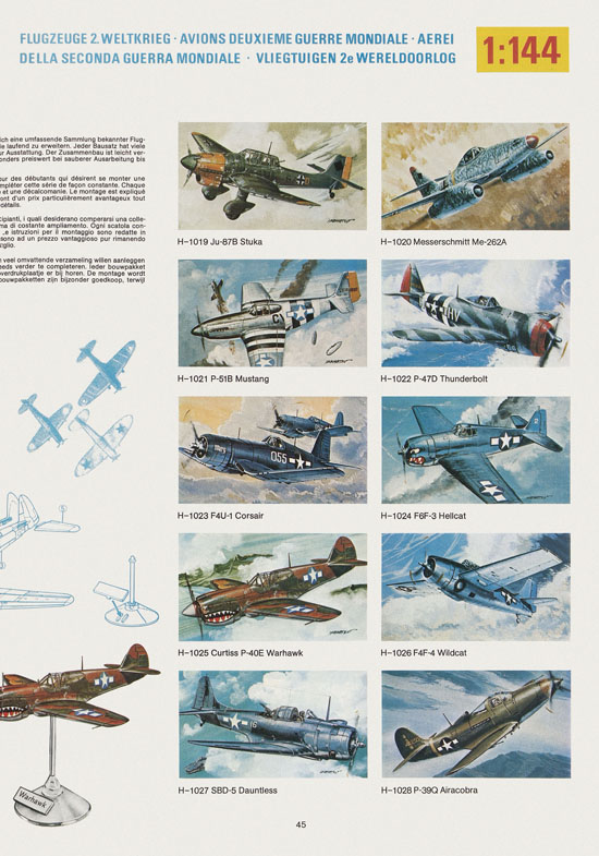 Seite 45 Revell Hobby Katalog 1975