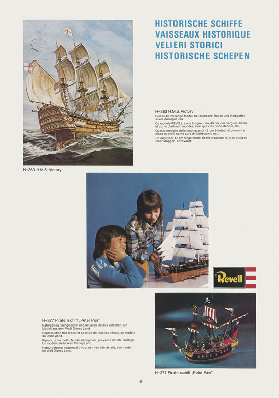 Seite 51 Revell Hobby Katalog 1975