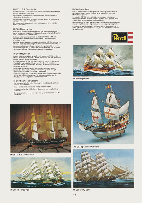 Seite 52 Revell Hobby Katalog 1975