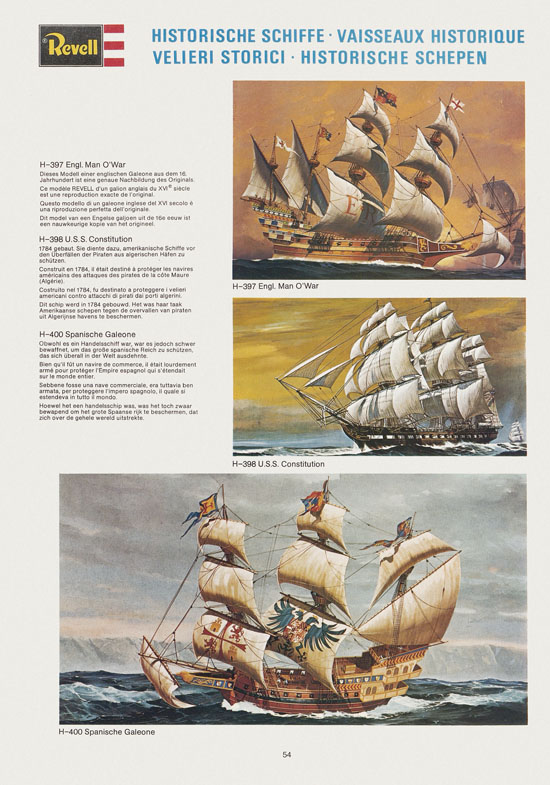 Seite 54 Revell Hobby Katalog 1975