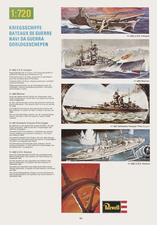Seite 56 Revell Hobby Katalog 1975