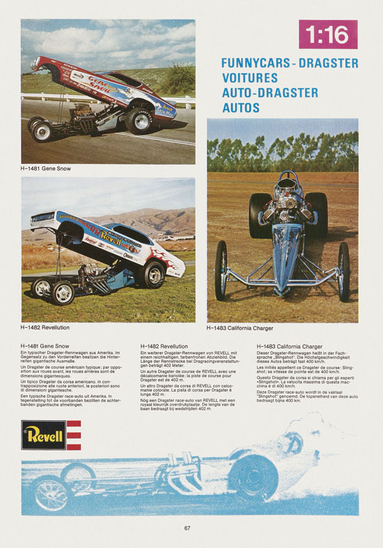 Seite 67 Revell Hobby Katalog 1975