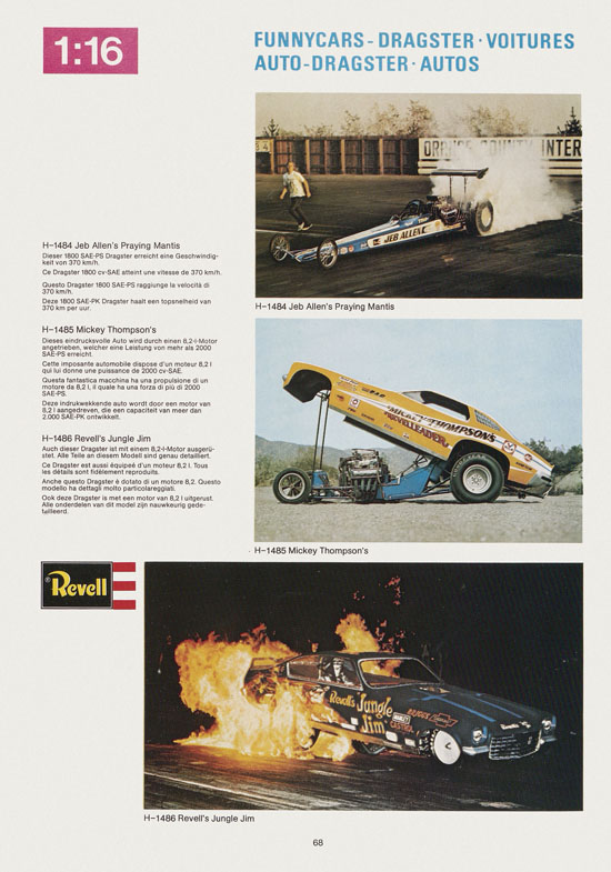 Seite 68 Revell Hobby Katalog 1975