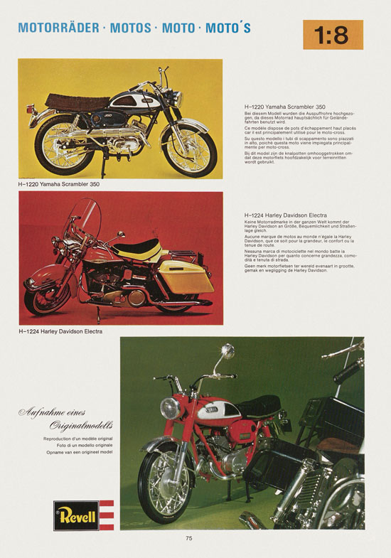 Seite 75 Revell Hobby Katalog 1975