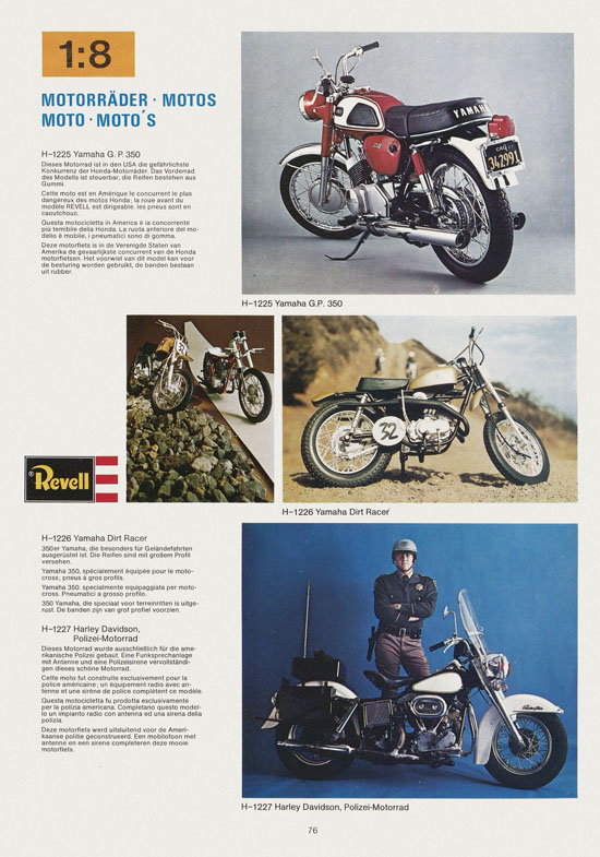 Seite 76 Revell Hobby Katalog 1975
