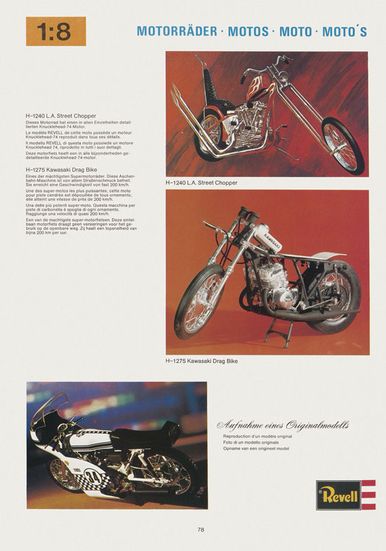 Seite 78 Revell Hobby Katalog 1975