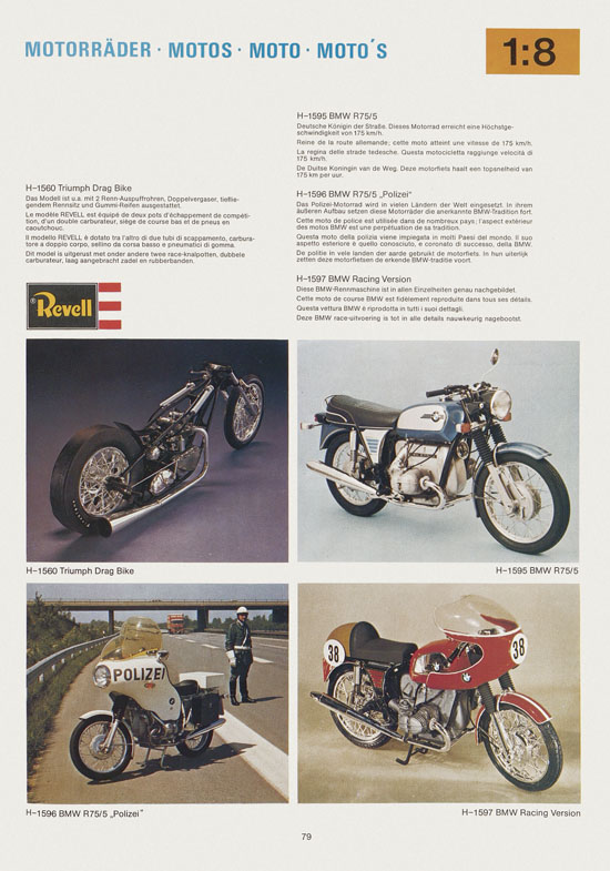 Seite 79 Revell Hobby Katalog 1975