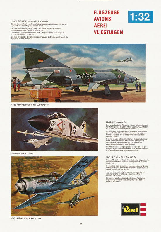 Revell Hobby Katalog 1974