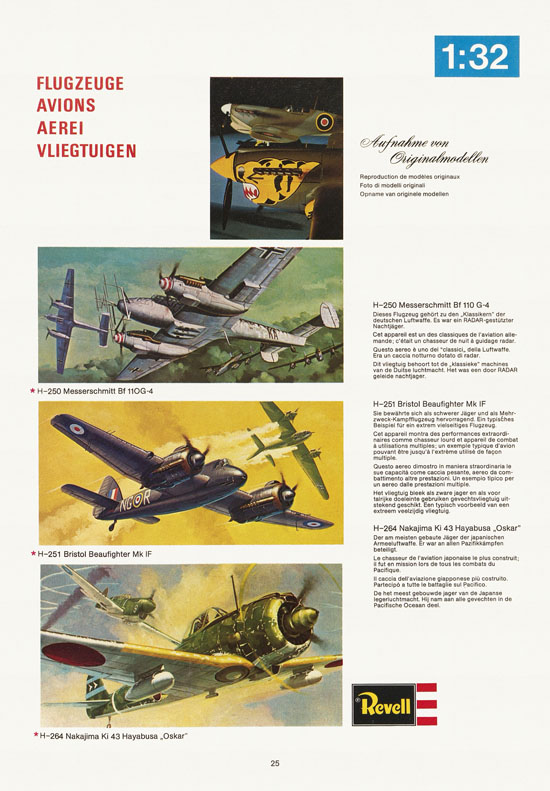 Revell Hobby Katalog 1974