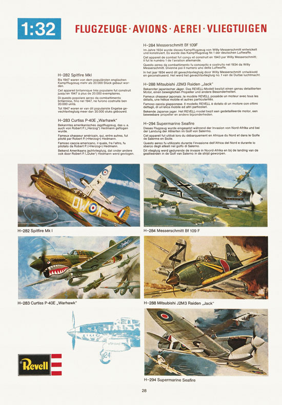 Revell Hobby Katalog 1974