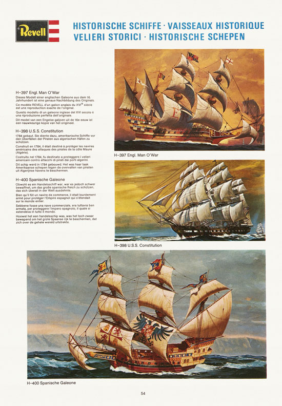 Revell Hobby Katalog 1974