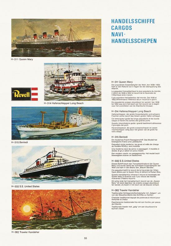 Revell Hobby Katalog 1974