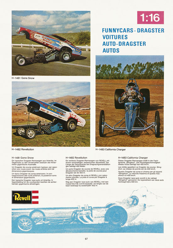 Revell Hobby Katalog 1974