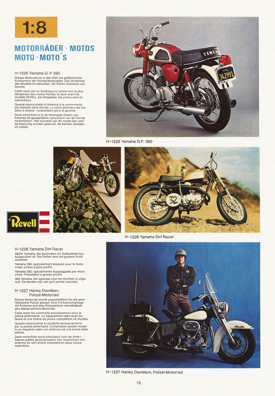 Revell Hobby Katalog 1974