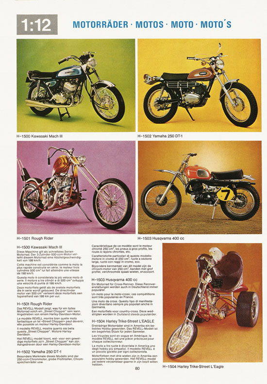 Revell Hobby Katalog 1974