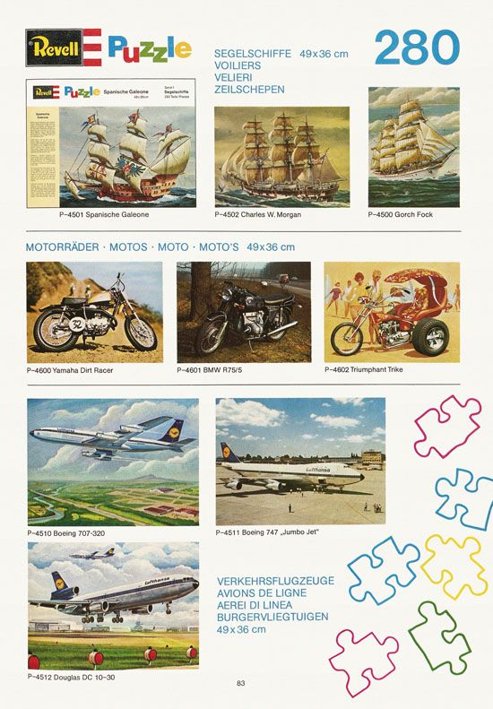 Revell Hobby Katalog 1974