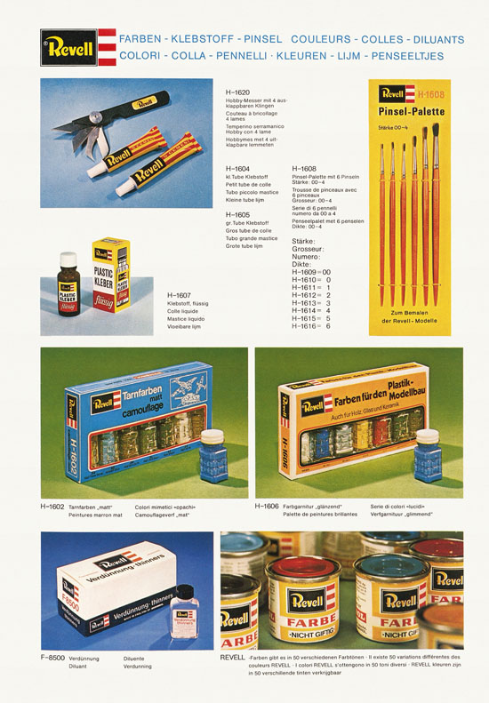 Revell Hobby Katalog 1974