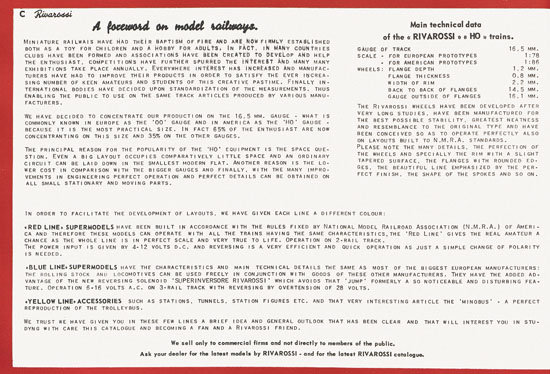 Seite 4 Rivarossi Katalog 1954