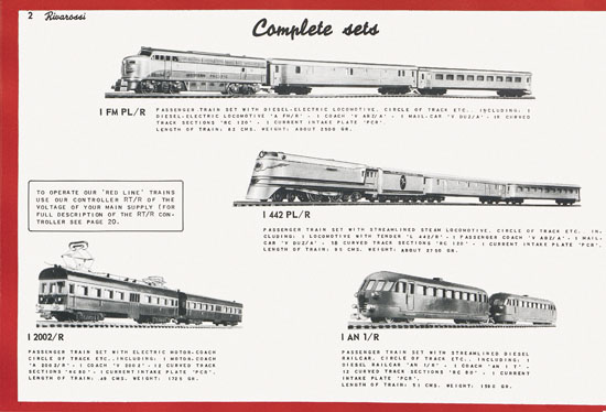 Seite 12 Rivarossi Katalog 1954